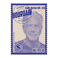 Anthony Bourdain Stamps Art (Print Only)