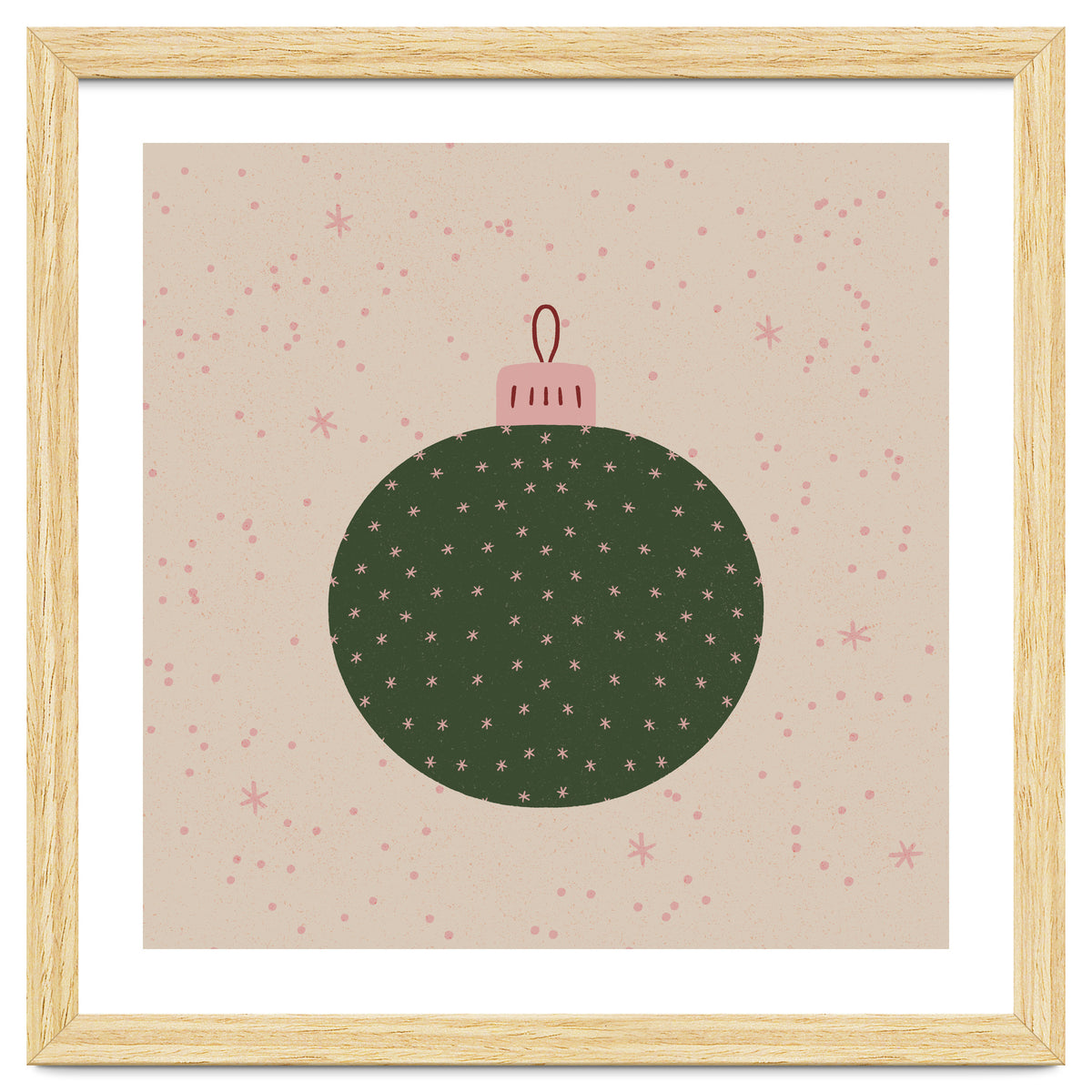 Christmas globe with snowflakes