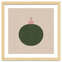 Christmas globe with snowflakes