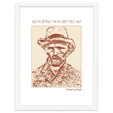 Self Portrait With Grey Felt Hat – Vincent Van Gogh thumbnail