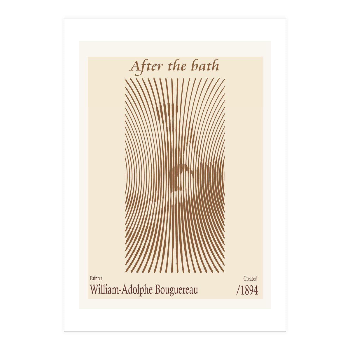 After The Bath – William Adolphe Bouguereau (1875) (Print Only)