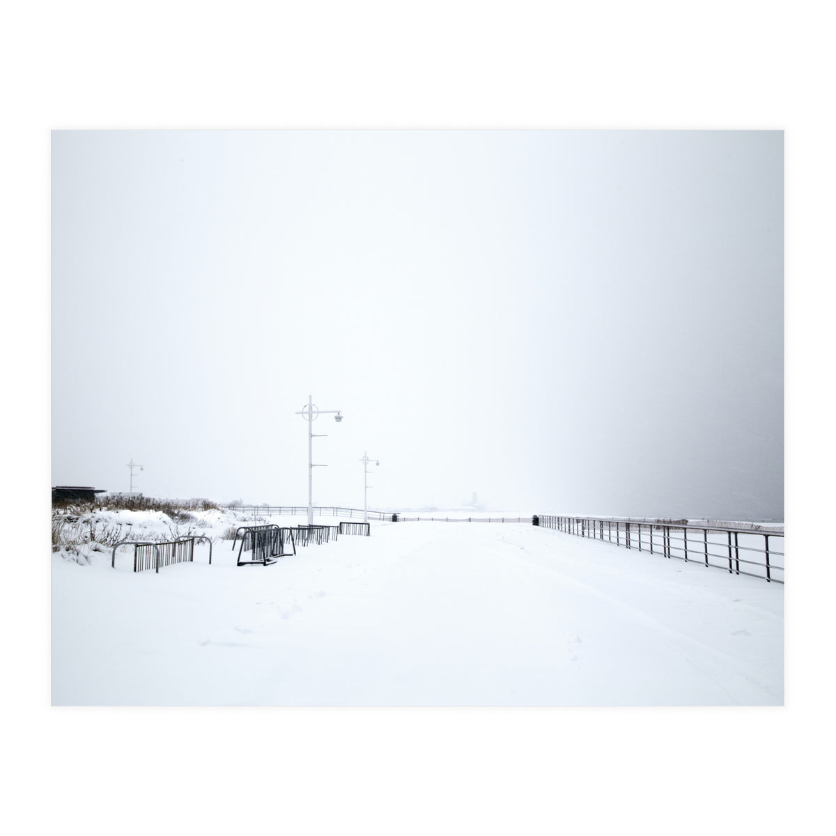 on the snow pier (Print Only)
