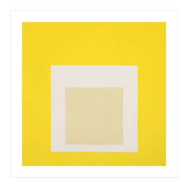 JOSEF ALBERS - HOMAGE TO THE SQUARE YELLOW WHITE (Print Only)