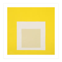 JOSEF ALBERS - HOMAGE TO THE SQUARE YELLOW WHITE (Print Only)