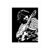 Pat Metheny American Jazz Guitarist Legend in Monochrome 3 (Print Only)