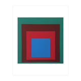 Josef Albers - HOMAGE TO THE SQUARE: Green, Red, Blue (Print Only) thumbnail
