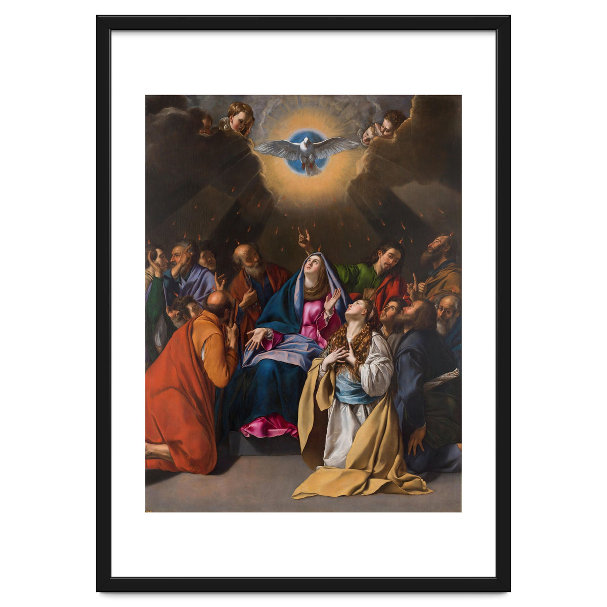 Fray Juan Bautista Maíno / 'Pentecost', 1615-1620, Spanish School, Oil on canvas, 324 cm x 246 cm.