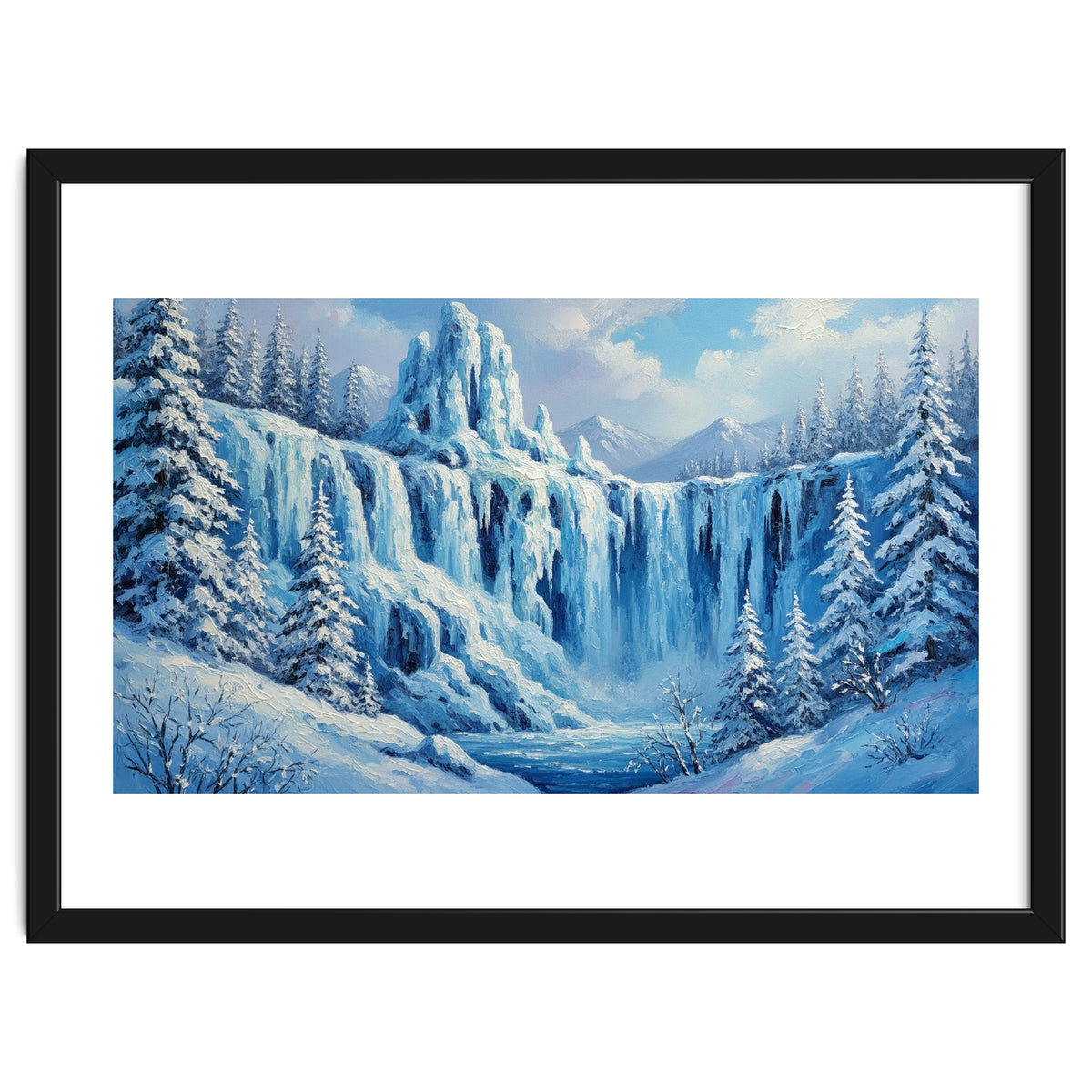 Frozen Cascades of Winter