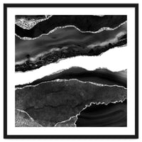 Black & Silver Agate Texture 08