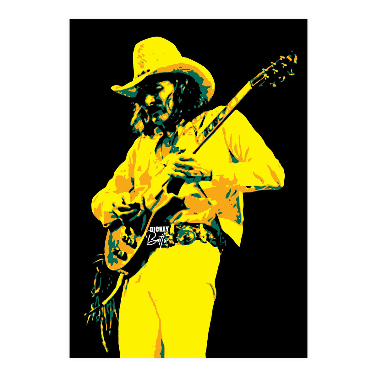 Dickey Betts American Rock Guitarist Legend (Print Only)