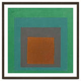 JOSEF ALBERS - HOMAGE TO THE SQUARE GREY BROWN GREEN thumbnail