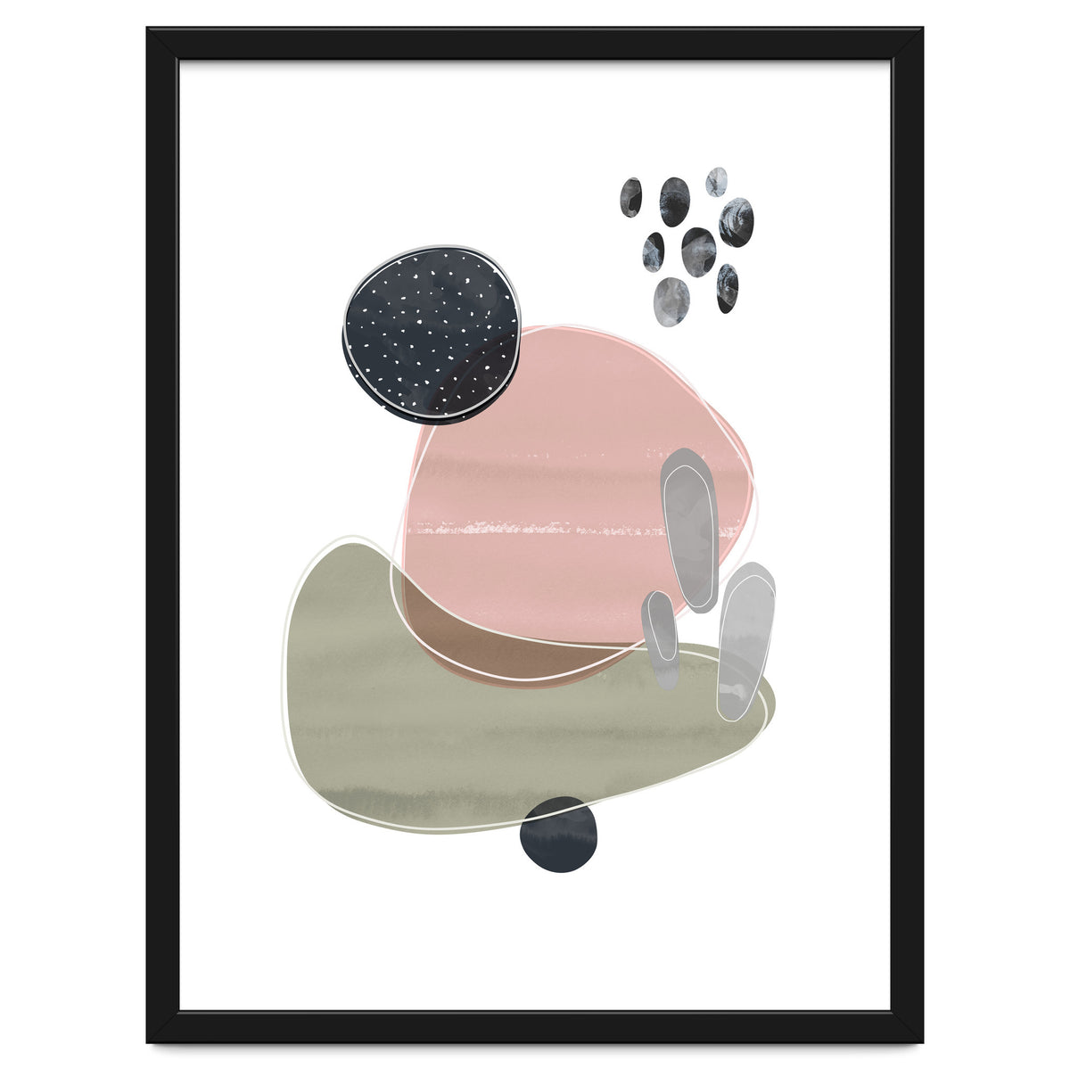 Bold Organic Shapes Pink