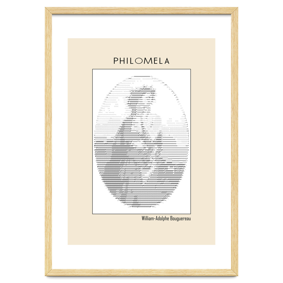 Philomela – William Adolphe Bouguereau (1861) – Ascii Art