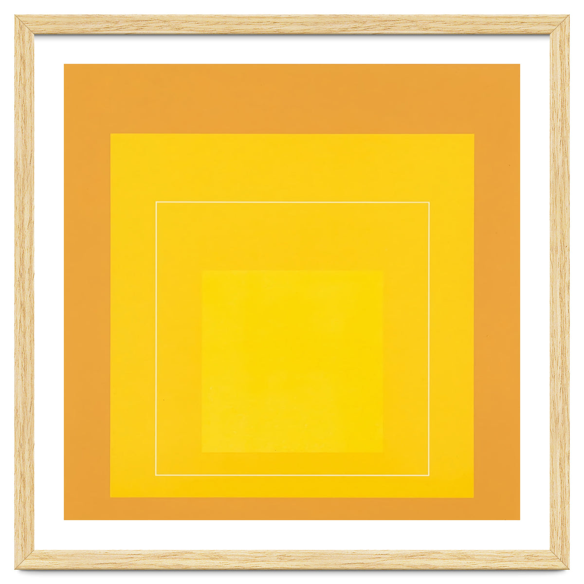 JOSEF ALBERS - HOMAGE TO THE SQUARE ORANGE YELLOW