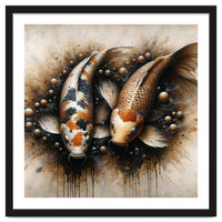 Powerful Koi Fish Pair