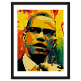 Malcolm X Colorful Abstract Art 2 thumbnail