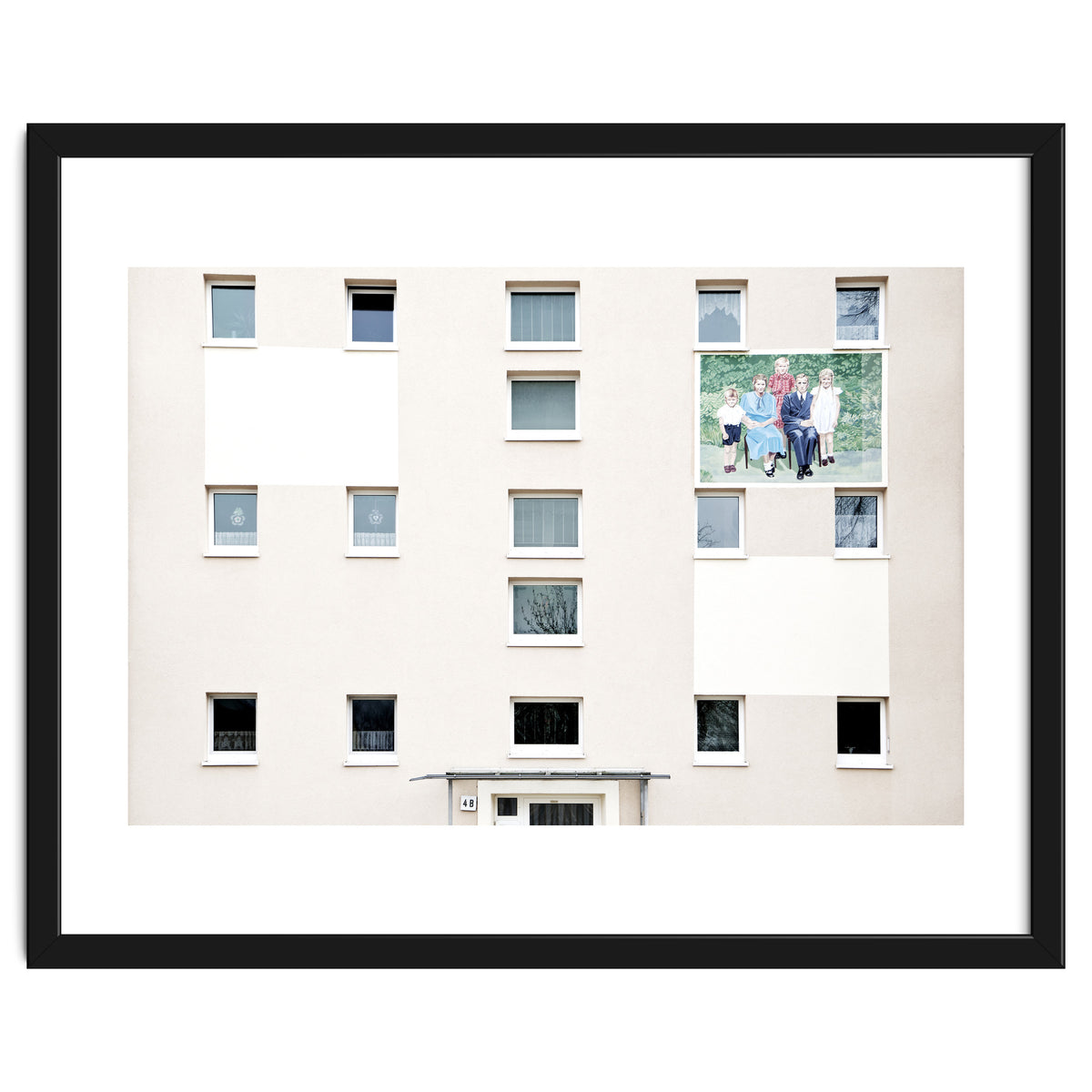 Family Painting on the wall of the residential