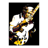 Keith Richards American Rock Guitarist in Pop Art (Print Only)