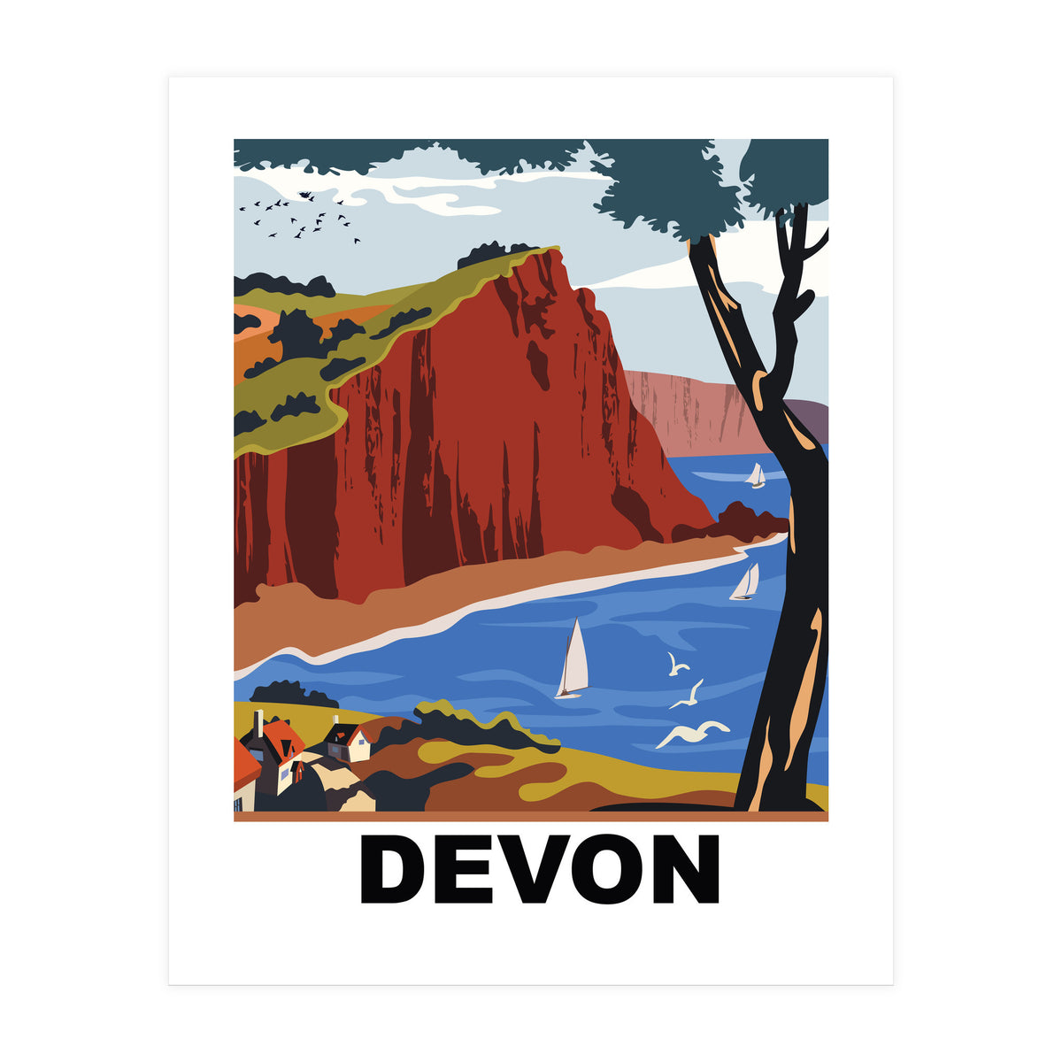 Devon County, England (Print Only)