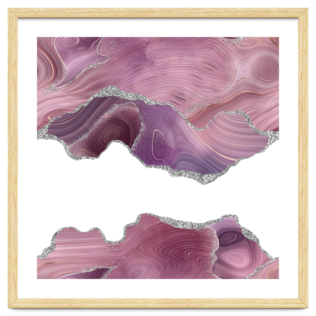 Mauve & Silver Agate Texture 07