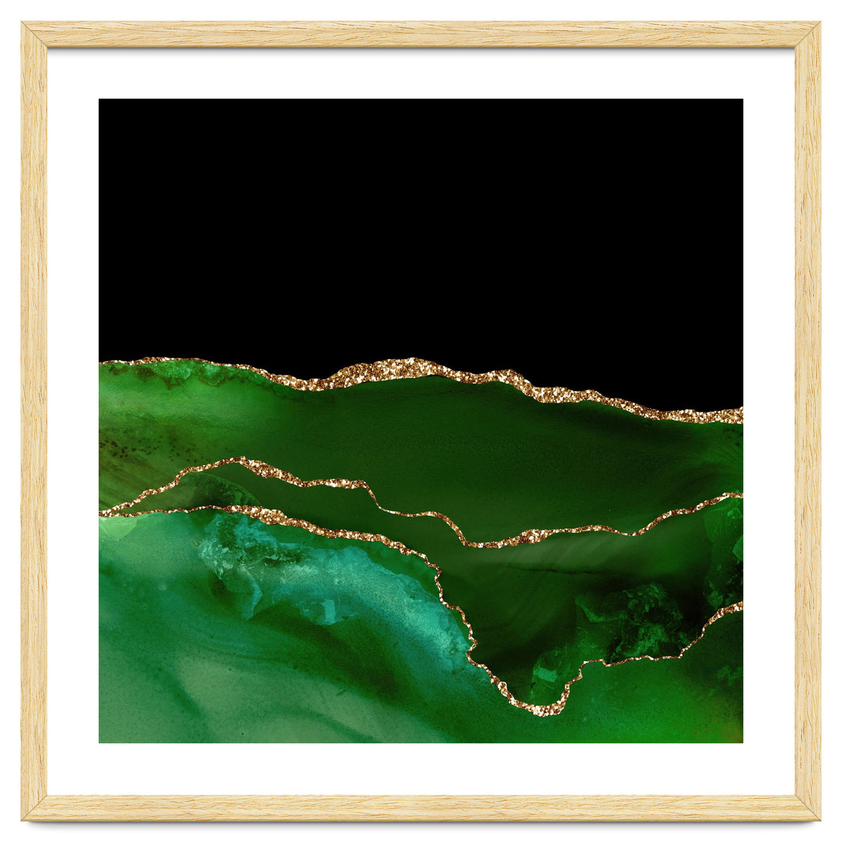 Green & Gold Agate Texture 07