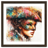 Watercolor Carnival Venetian Mask Woman thumbnail