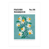 Magical Flowers No.18 Duck Egg Daisies (Print Only) thumbnail