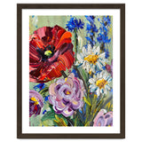 Vibrant Wildflower Meadow Oil Painting thumbnail