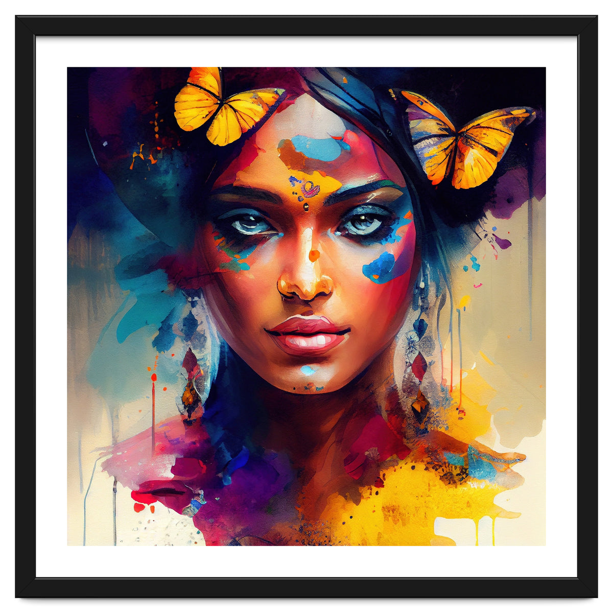 Butterfly Crown Hindu Portrait