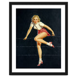 Pinup Girl Crossing The Barbed Wire thumbnail