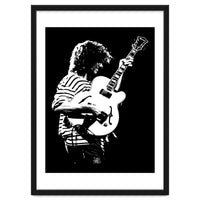 Pat Metheny American Jazz Musician in Monochrome