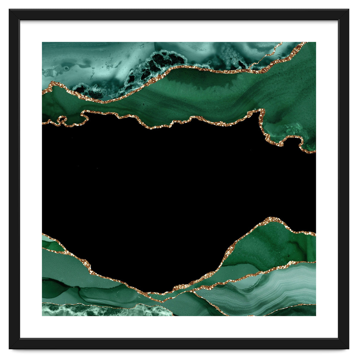 Emerald & Gold Agate Texture 03