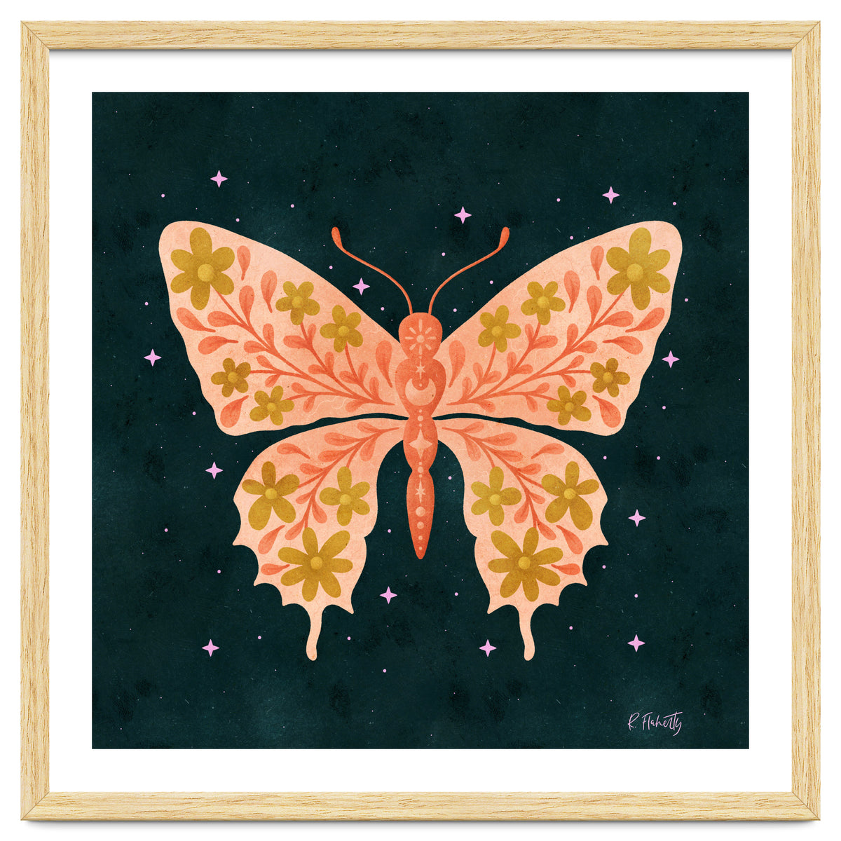 Cosmic Floral Butterfly