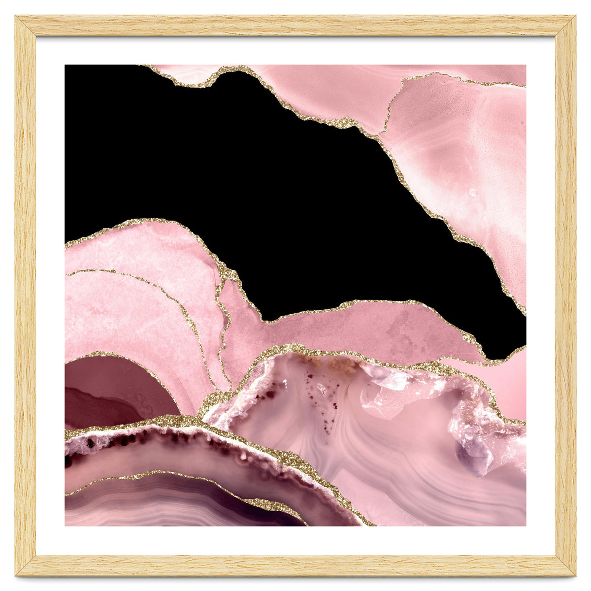 Blush & Gold Agate Texture 03