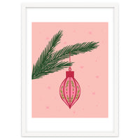 Christmas Globe with tree branch