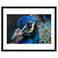 Close Up Of A Peacock Head And Eye