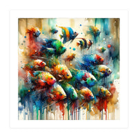 Colorful Aquarium Fish (Print Only)