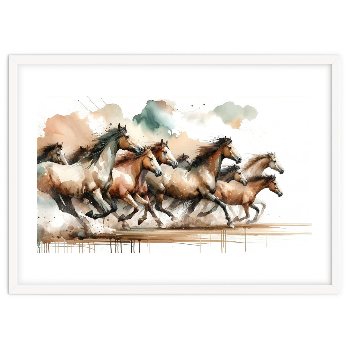 Horses Galloping