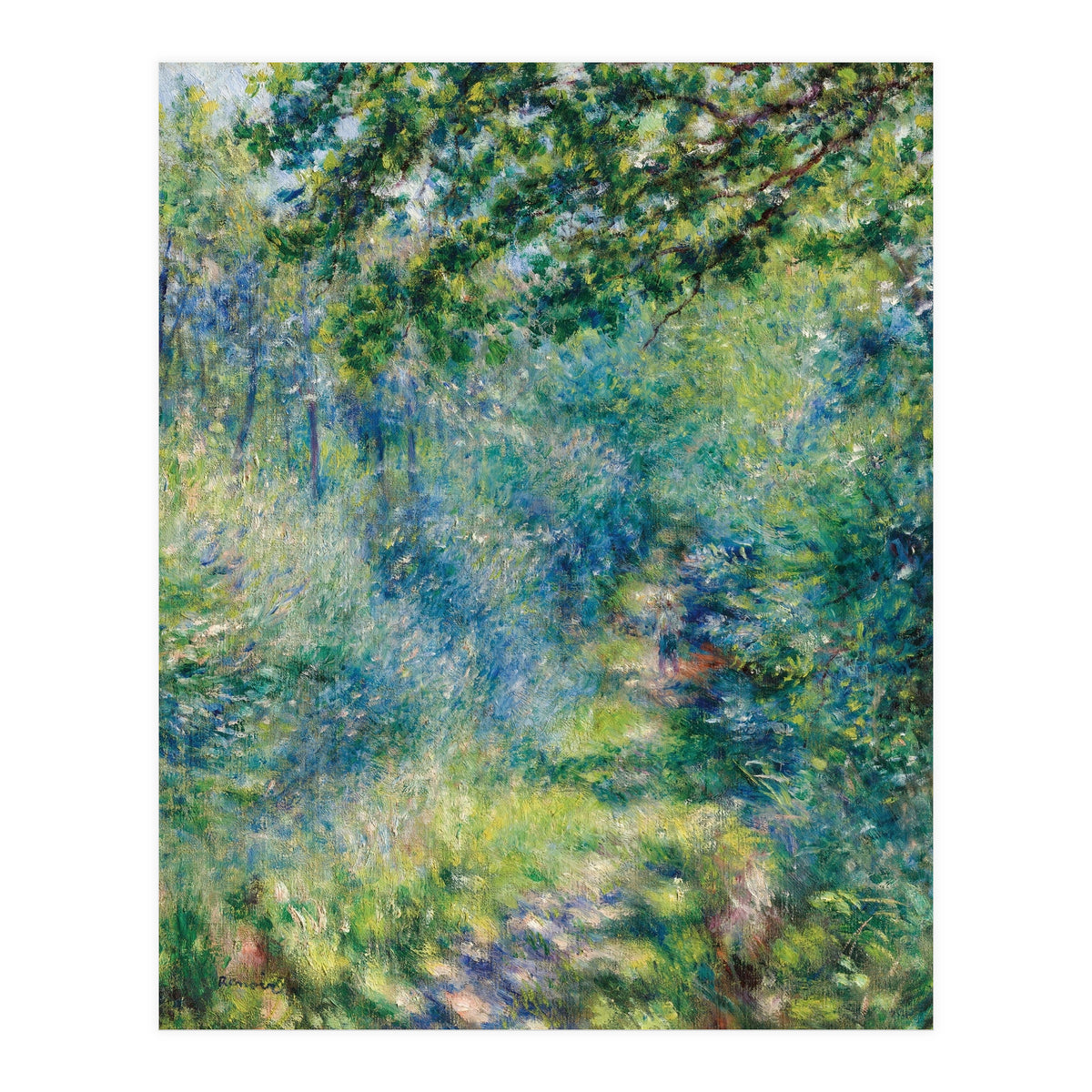 Renoir Path in the Forest Impressionist Landscape (Print Only)
