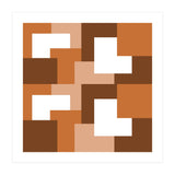 Brown Abstract Square Tiles (Print Only) thumbnail