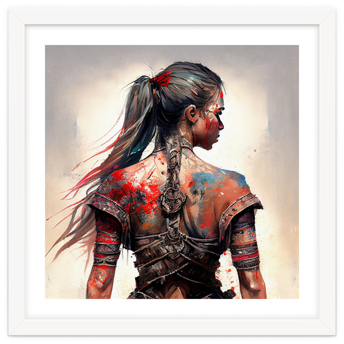 Powerful Warrior Back Woman #4