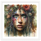 Wild Bloom Druid Woman Portrait thumbnail