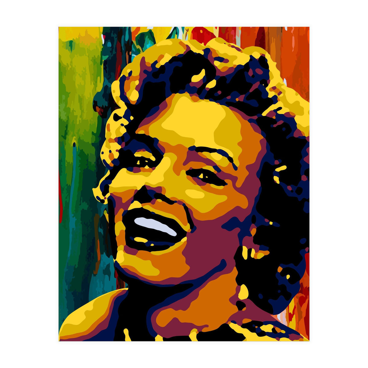 Marilyn Monroe Colorful abstract 2 (Print Only)