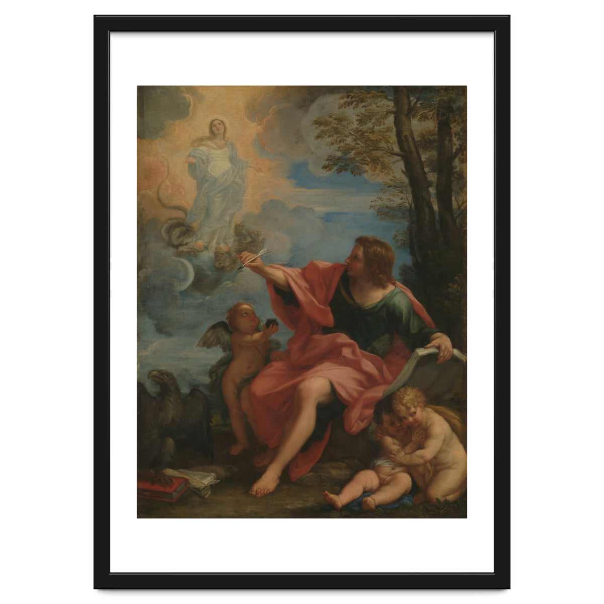 Carlo Maratta – Saint John the Evangelist on Patmos (c. 1680–1720)