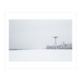 Amusement park in the winter seascape (Print Only) thumbnail