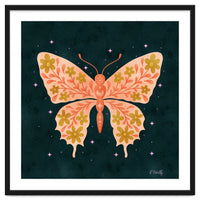 Cosmic Floral Butterfly