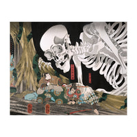 Utagawa Kuniyoshi – Mitsukuni Defying the Skeleton Specter (1910) | Dramatic Japanese Ukiyo-e Masterpiece (Print Only)
