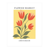 Amsterdam Flower Market - Modern Colorful Botanical Print (Print Only) thumbnail