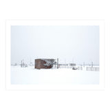 Barn in the winter snowscape (Print Only) thumbnail