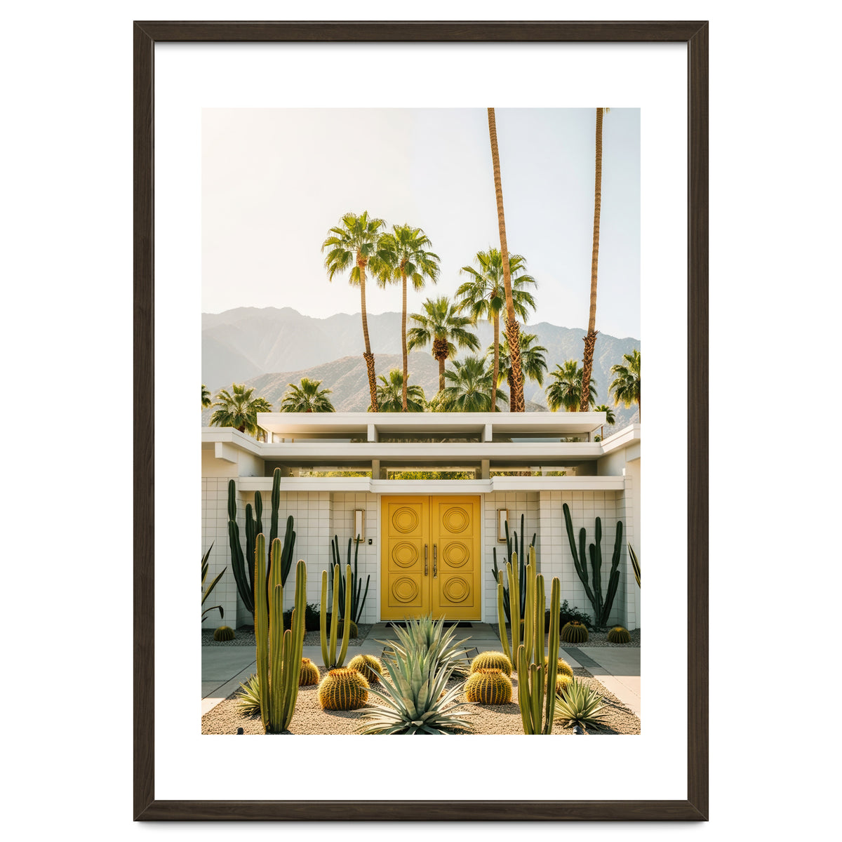 Palm Springs Mid-Century Modern Art, Desert Vibe Architecture, Retro Aesthetic Travel